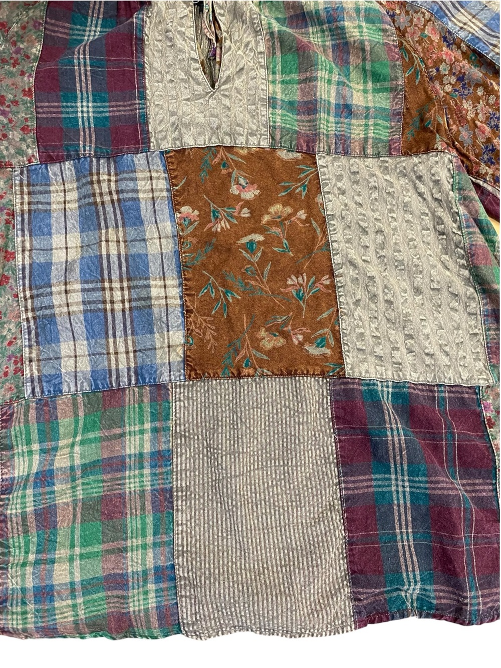 Young Threads Boho Patchwork Style Top - Picture 3 of 6